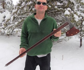 Fokos shepherds axe walking stick